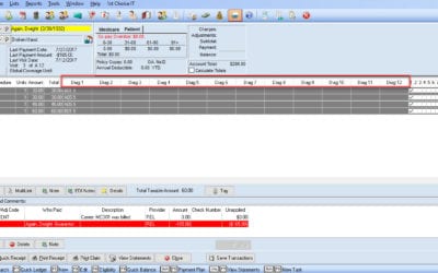 12 Diagnosis Codes In Transaction Entry Screen