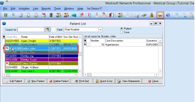 How to set back as an Active Patient in Medisoft